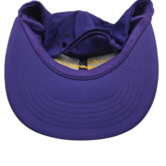 Sport Tek Flex Fit Purple Yellow Lake Outlaw Embroidered Mesh Fishing Hat - Picture 6 of 9